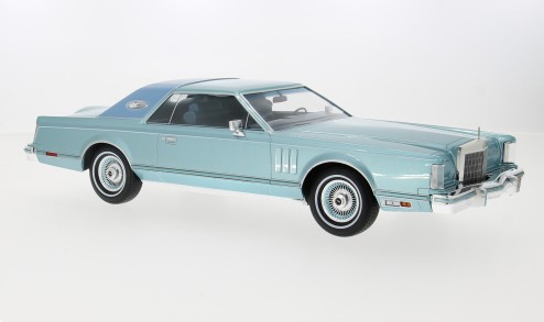 Lincoln Continental Mark V 1978 Lichtblauw - 1:18